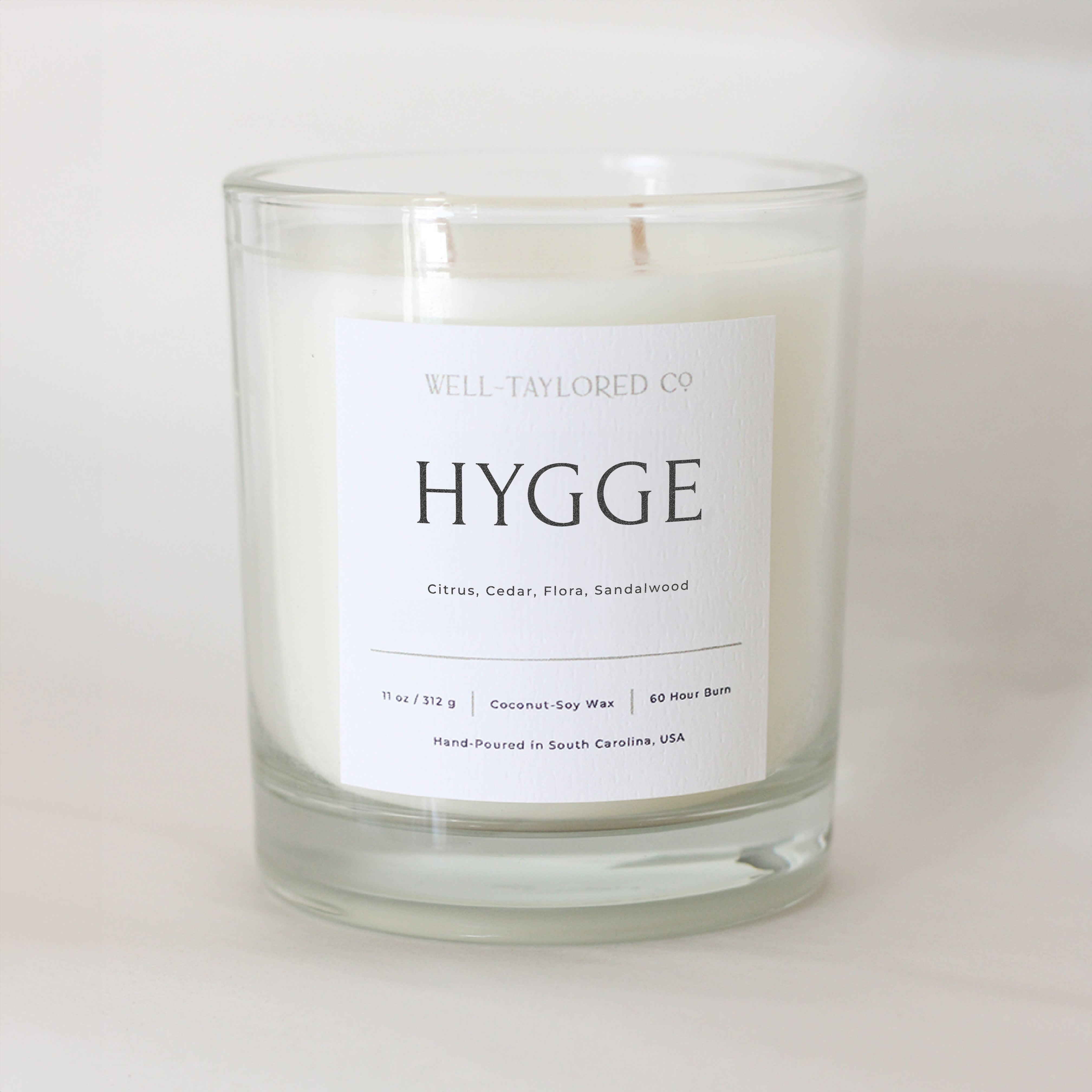 Hygge Double Wick Coconut-Soy Candle | Well-Taylored Co.