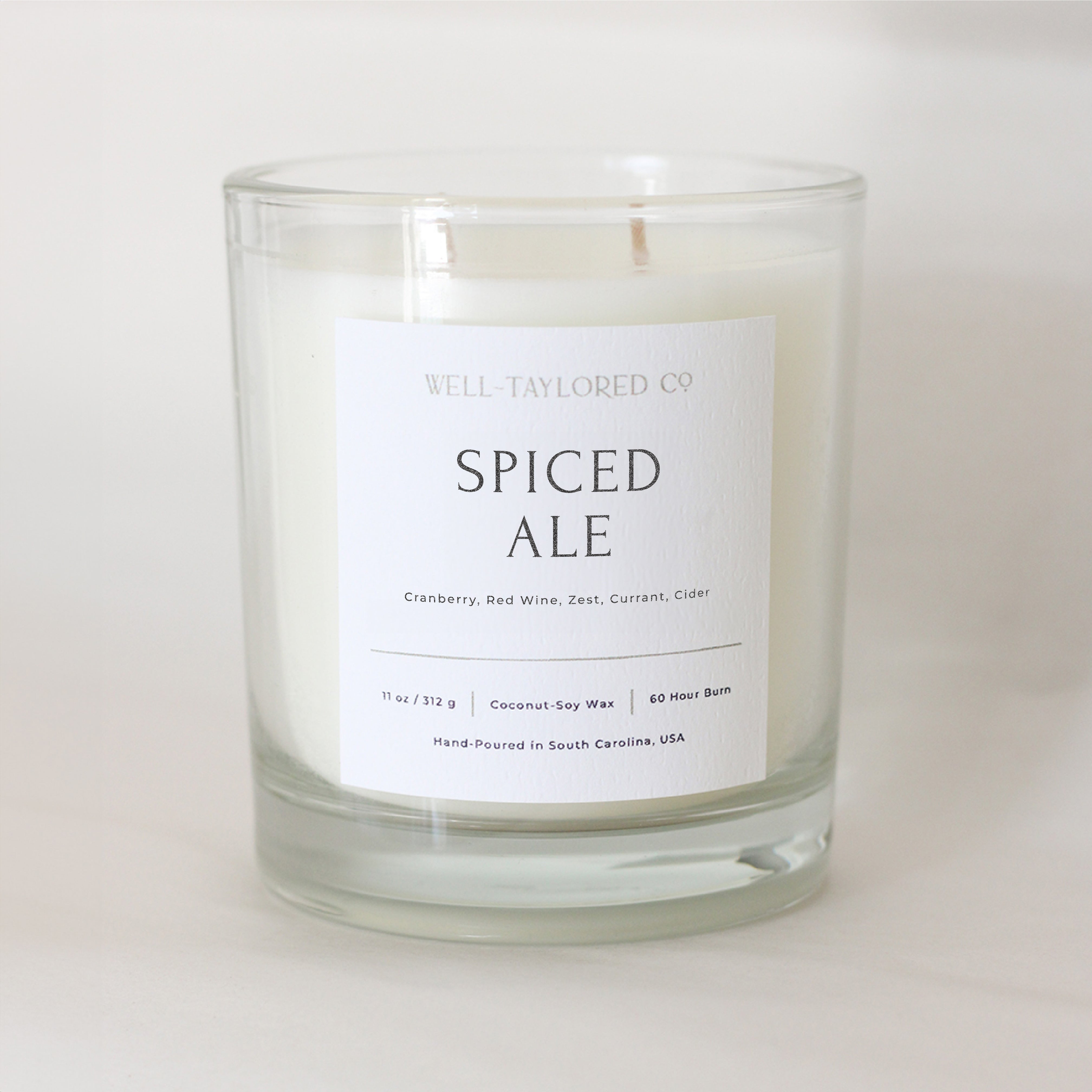 Double-Wicked Spiced Ale Coconut-Soy Candle | Well-Taylored Co.