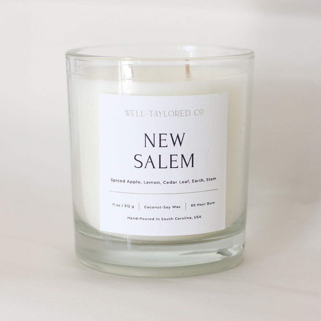 Double-Wicked New Salem Coconut-Soy Candle | Well-Taylored Co.