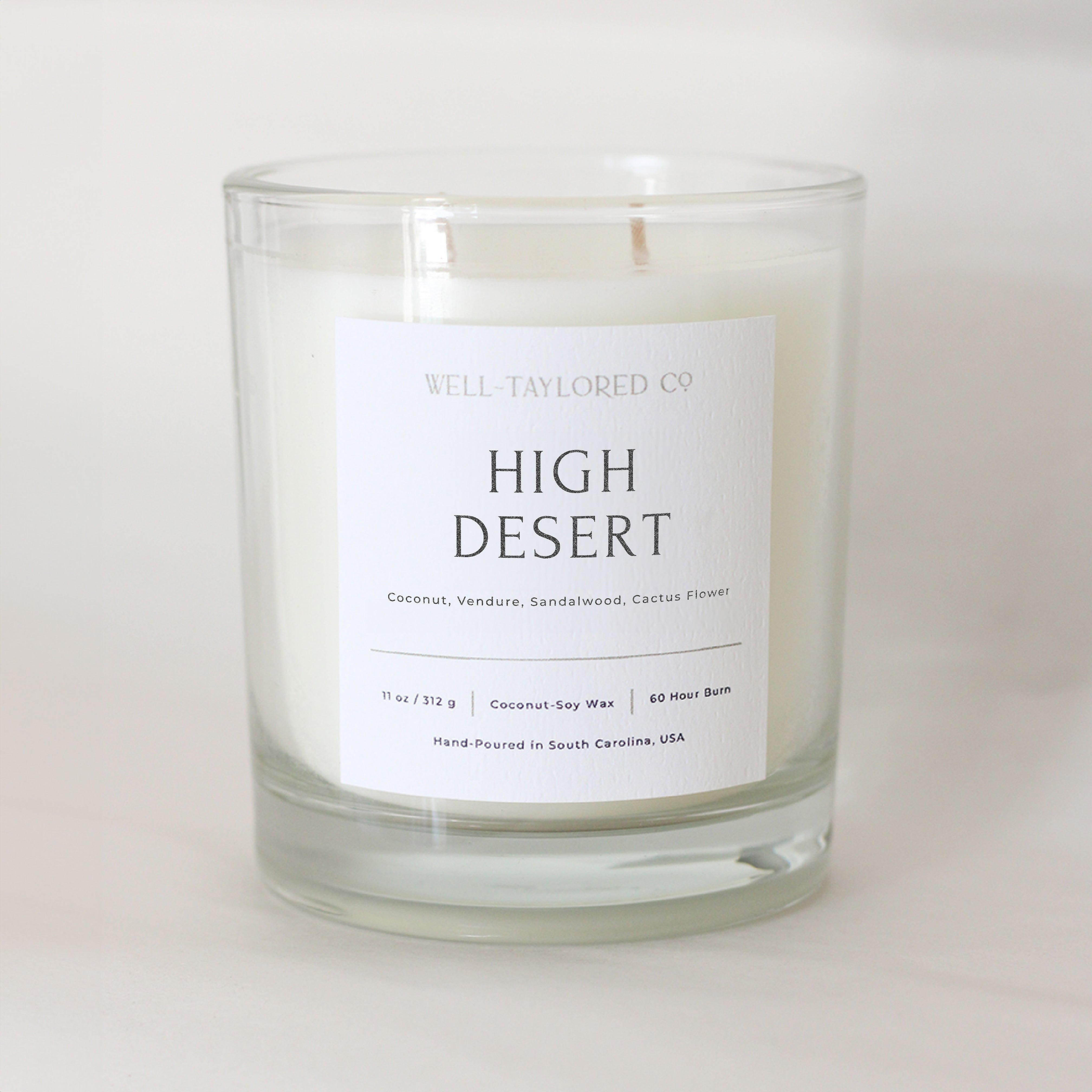 High Desert Double Wicked Coconut-Soy Candle | Well-Taylored Co.