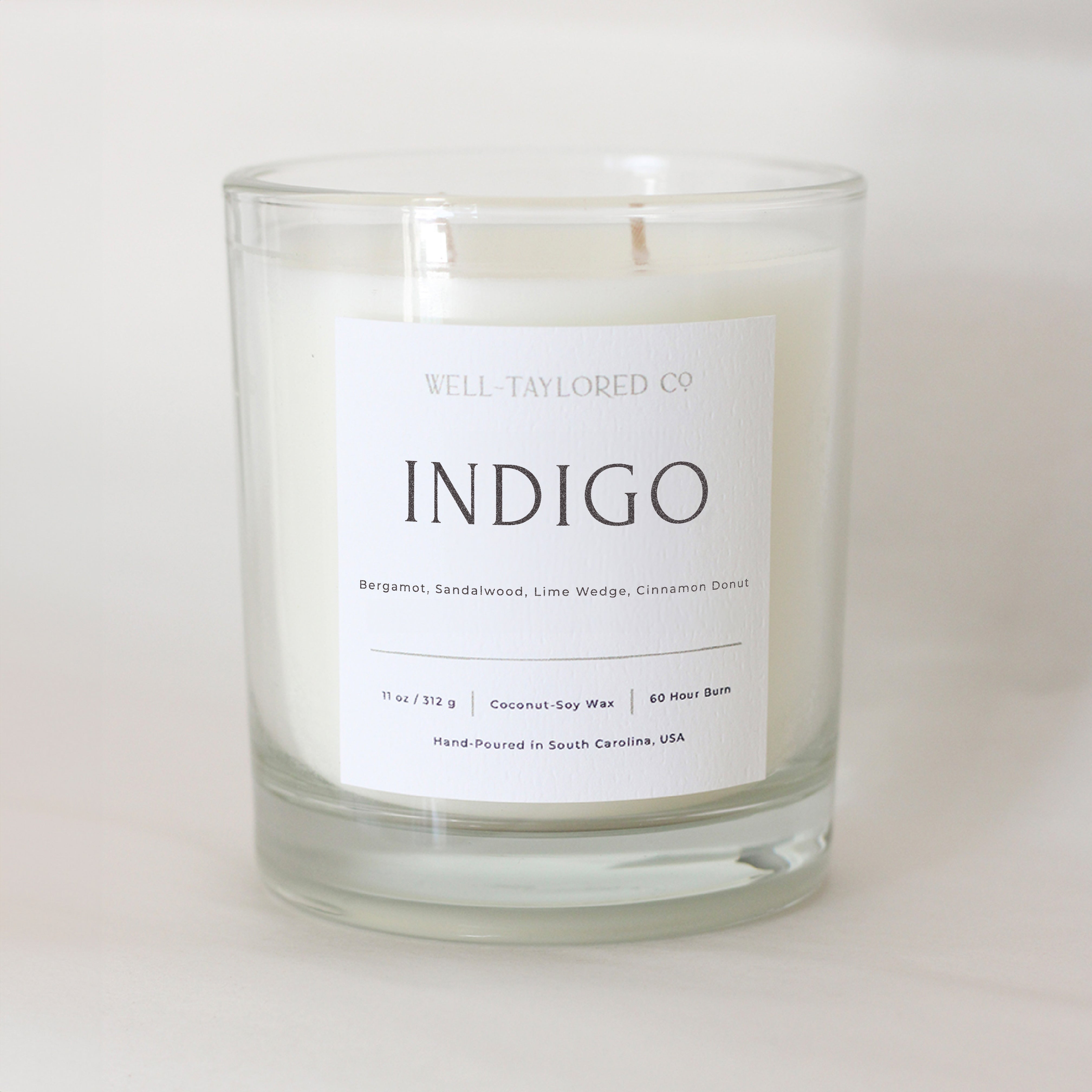 Indigo Coconut Soy Candle | Well-Taylored Co.