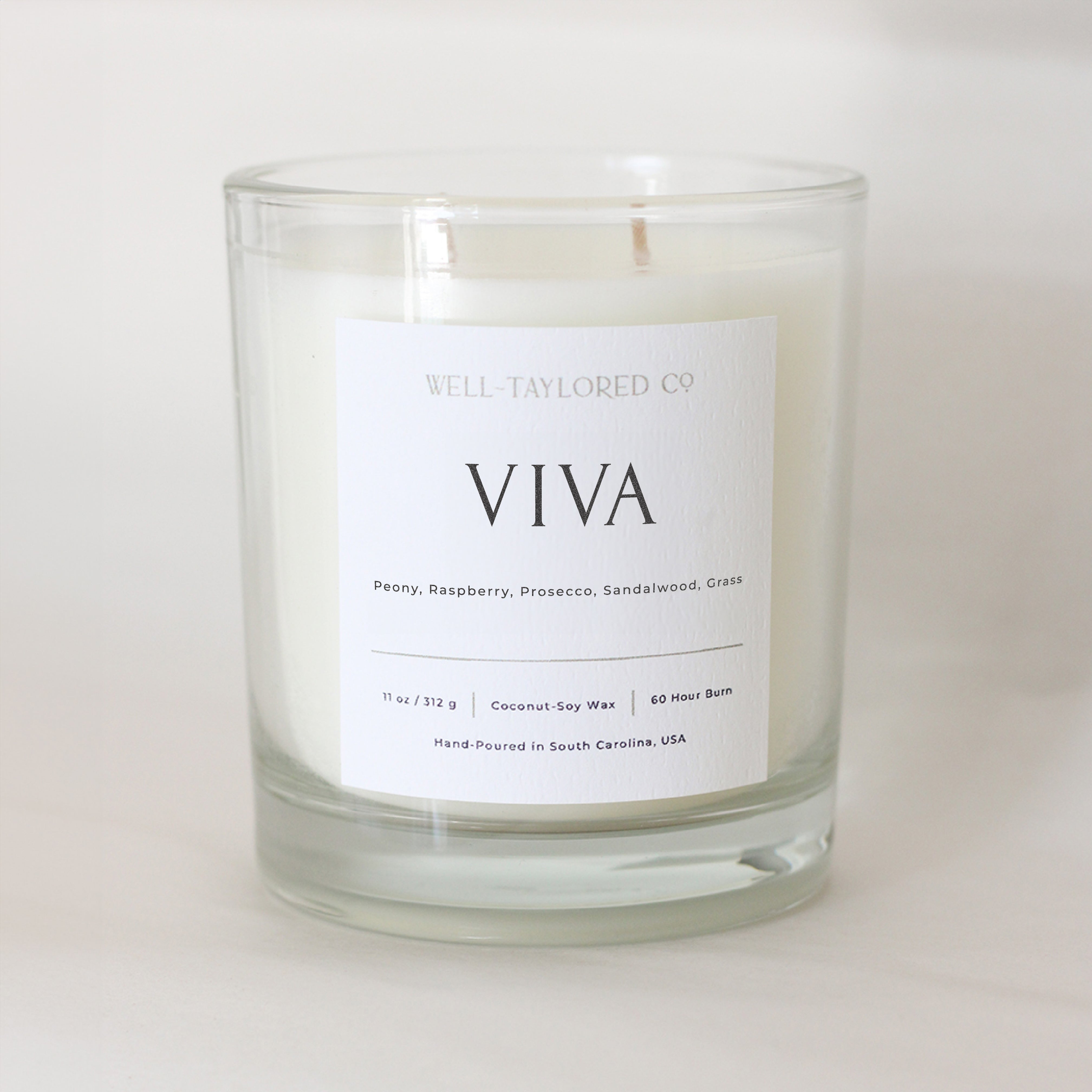 Viva Double Wick Coconut-Soy Candle | Well-Taylored Co.